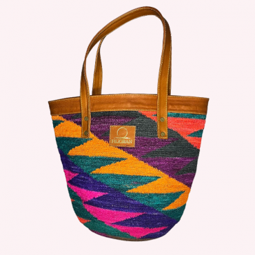 Bolso Spring en fibra de Cabuya y Piel de ternera